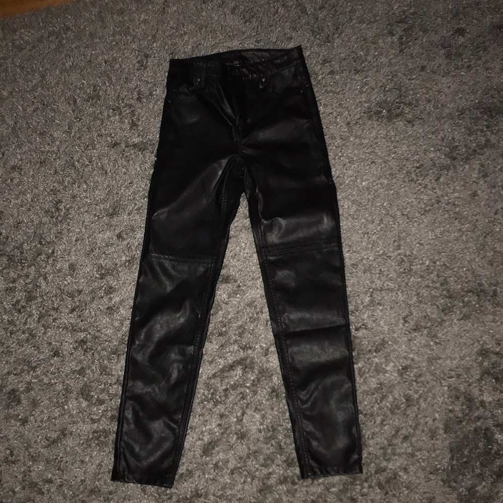 NWT faux leather pants